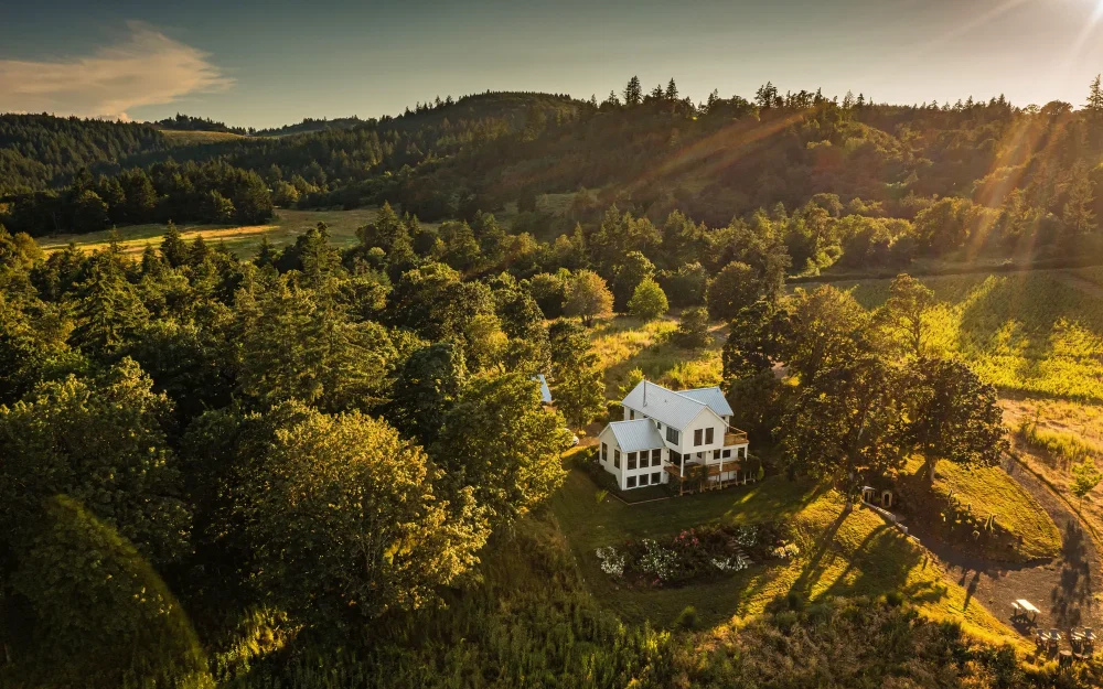 Most scenic wine tasting in the Willamette Valley, Bledsoe McDaniels Winery