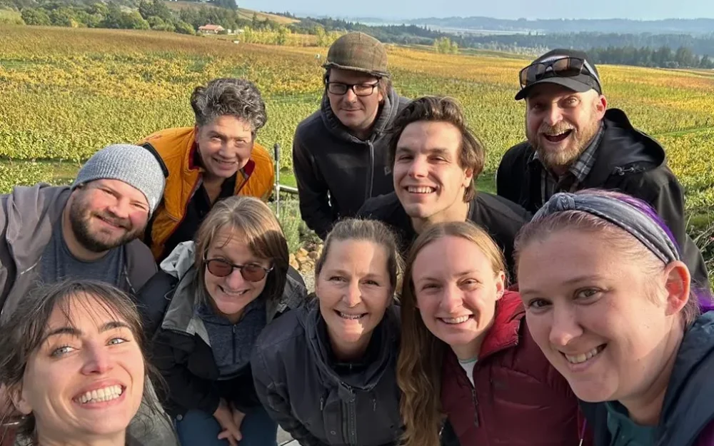 The Bjornson Vineyards harvest team