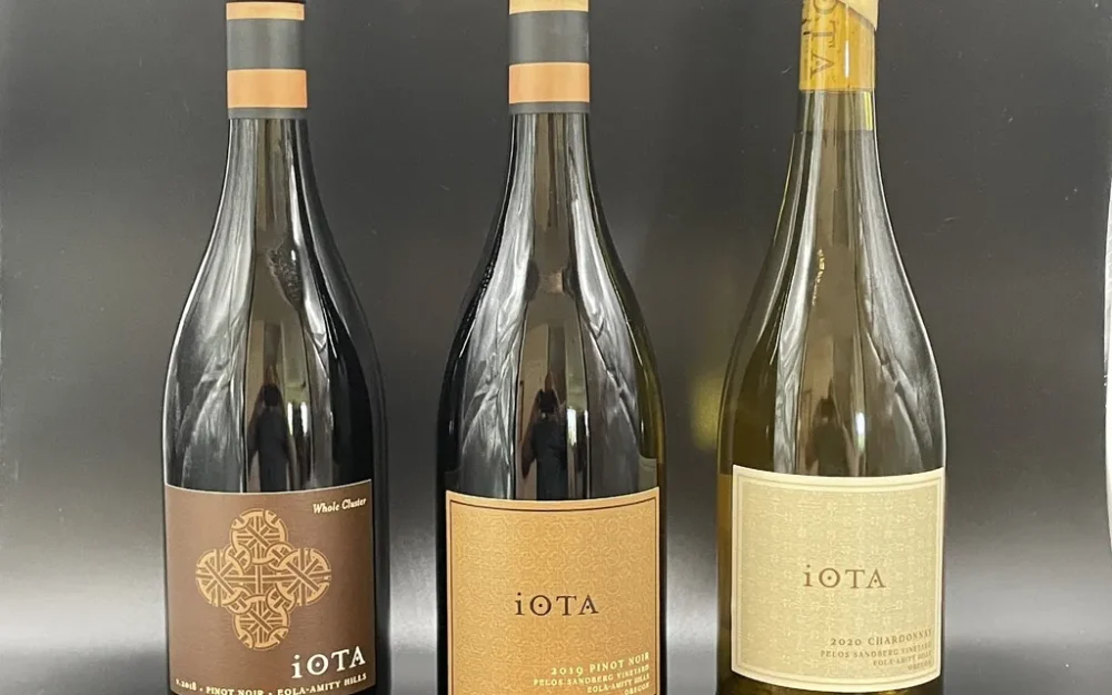 Lineup of iOTA wines