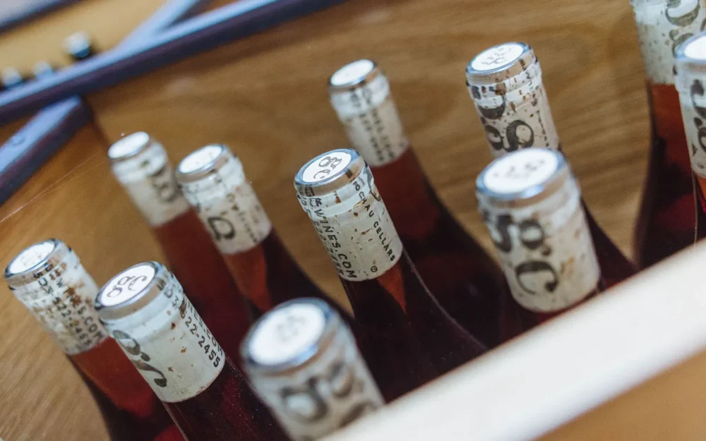 Grochau Cellars wine bottles