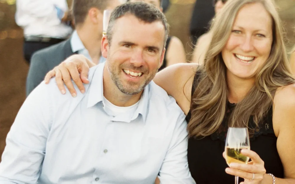 Proprietor and winemaker of Walter Scott Wines, Ken Pahlow with his wife Erica Landon