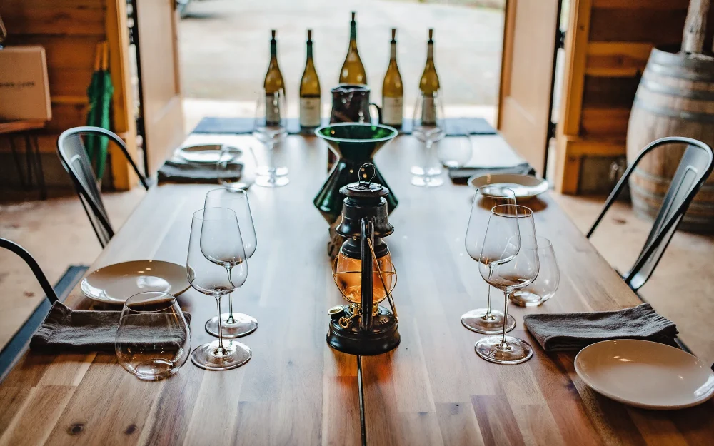 Wine tasting experience at Evening Land Vineyards
