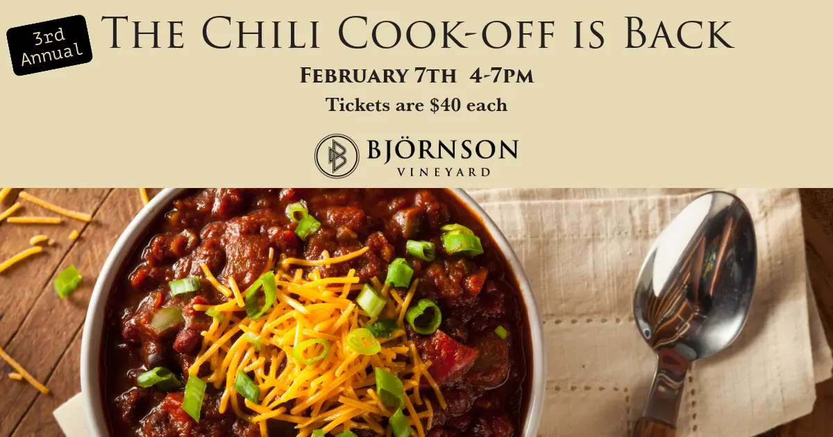 3rd Annual Chili Cook-off at Bjornson