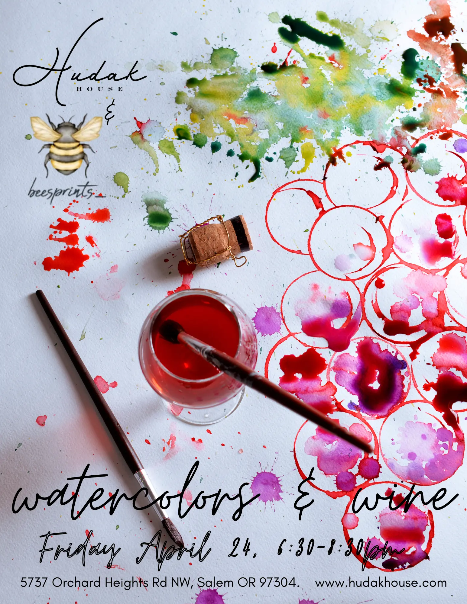 Watercolors & Wine at Hudak