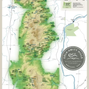 Eola-Amity Hills AVA Map Print