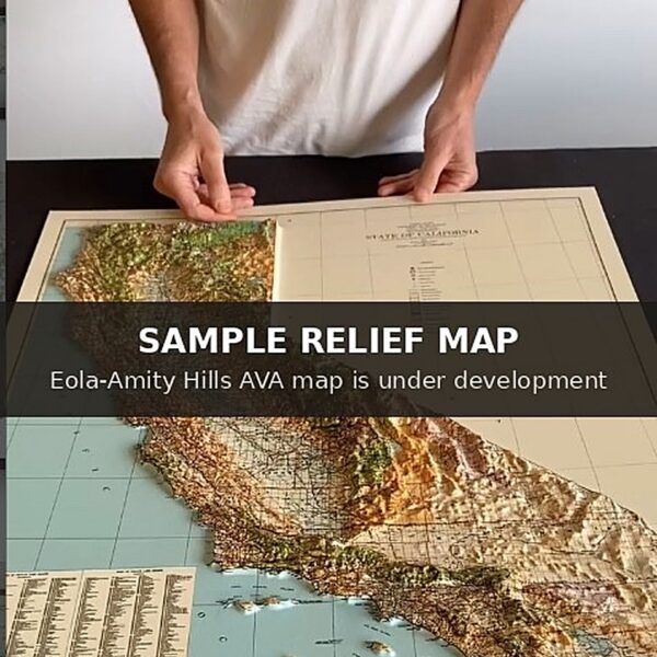 Raised-Relief AVA Map – 24″ x 36″
